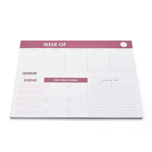 Open image in slideshow, Weekly Notepad Calendar (Sunday Planning)
